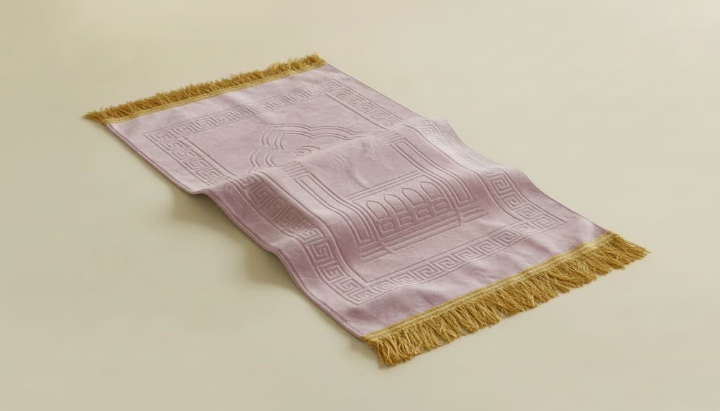 Tapis de Prière Épais et Confortable Rose – Édition Sakura – Protection des Genoux