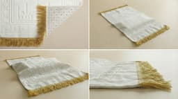 Tapis de Prière Épais et Confortable Blanc – Al-Abyad – Protection des Genoux thumbnail 6