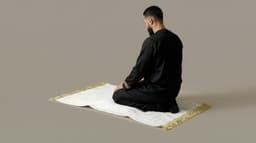 Tapis de Prière Épais et Confortable Blanc – Al-Abyad – Protection des Genoux thumbnail 3